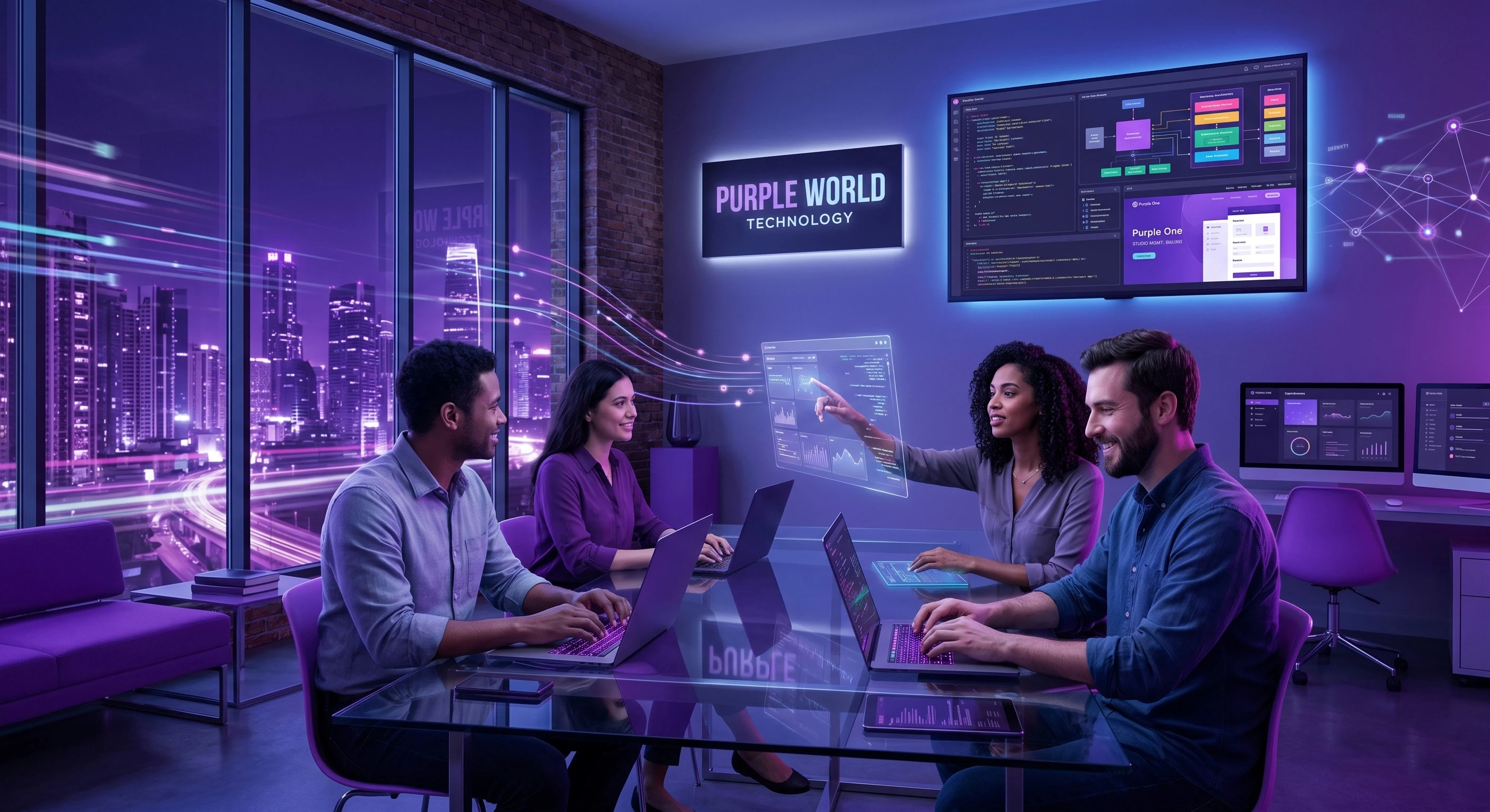 Purple World Technology software in action
